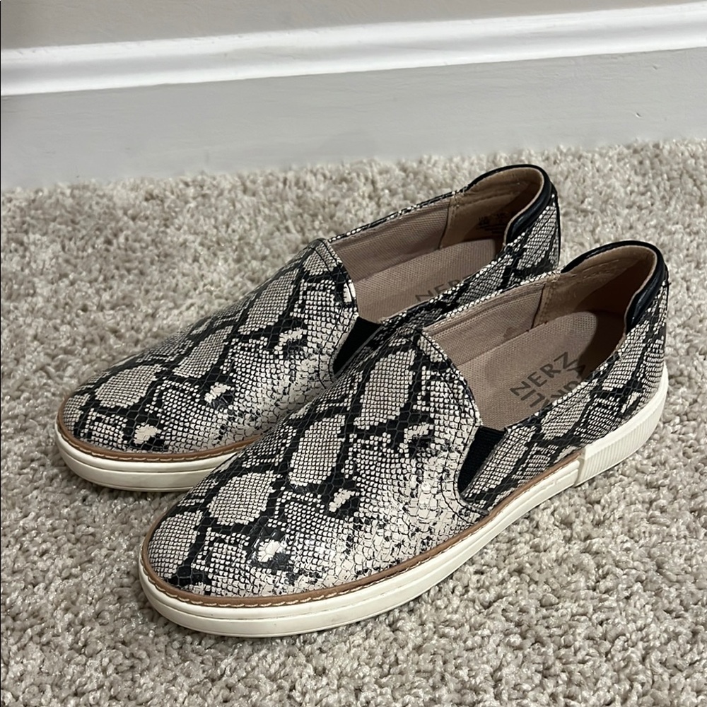 Snakeskin Slip-On Women's Shoes